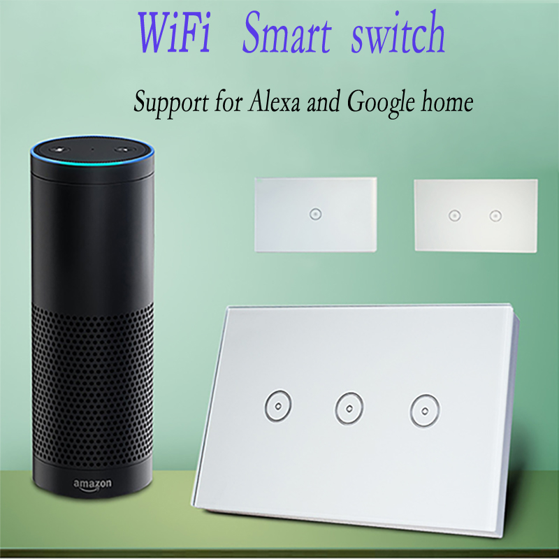 WorkAmazon Alexa Google Ȩ Wi-Fi Glass Panel Tuya   Ʈ   Ʈ Ȩ US Touch Light  ġ/WorkAmazon Alexa Google home Wi-Fi Glass Panel smart